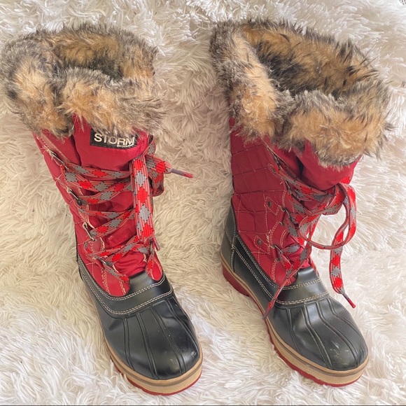 Storm by Cougar Red Snow Boots 6 - Picture 2 of 10